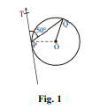 In Fig. 1, O is the centre of circle. PQ is a chord and PT is tangent at P which makes an angle
